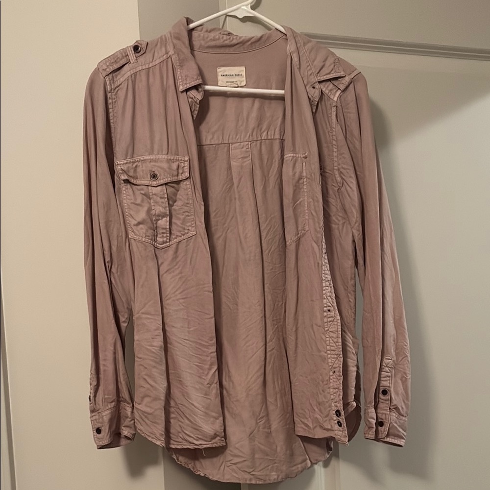 Light Pink Button-Up Shirt
